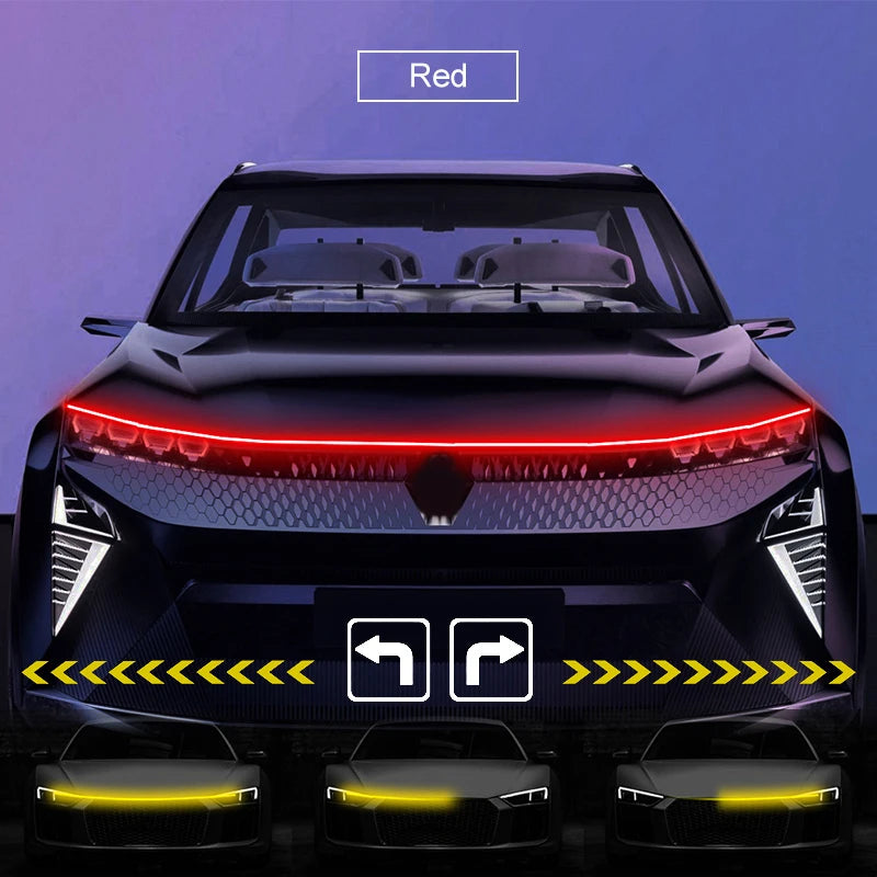 Fita de Luz Decorativa Dinâmica LED para Capô de Carro