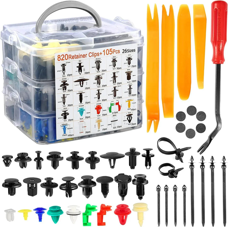 Kit de Clipes de Fixação de Carro Para-Lama Rebite Clipes de Plástico para arroceria