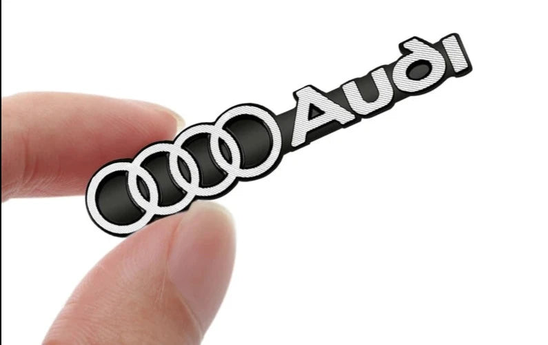 Emblema de alumínio 3D Adesivo para Audi 10 peças