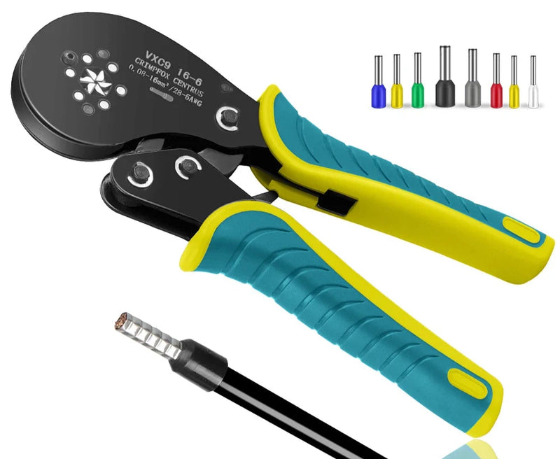 Kit de ferramentas de crimpagem de virola hexagonais