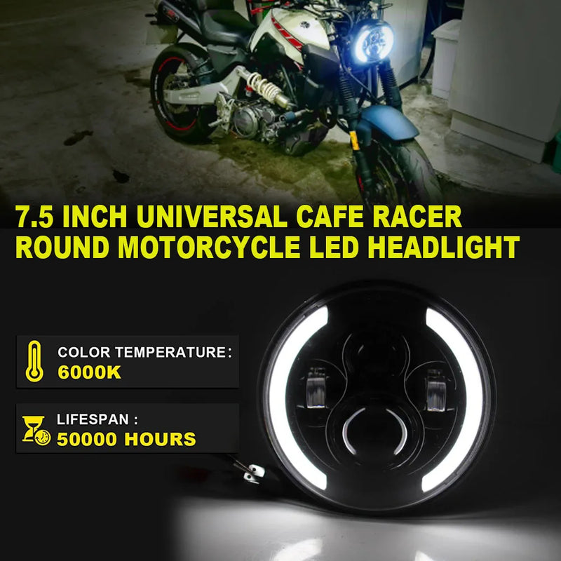 Farol universal Redondo em LED de 7 Polegadas
