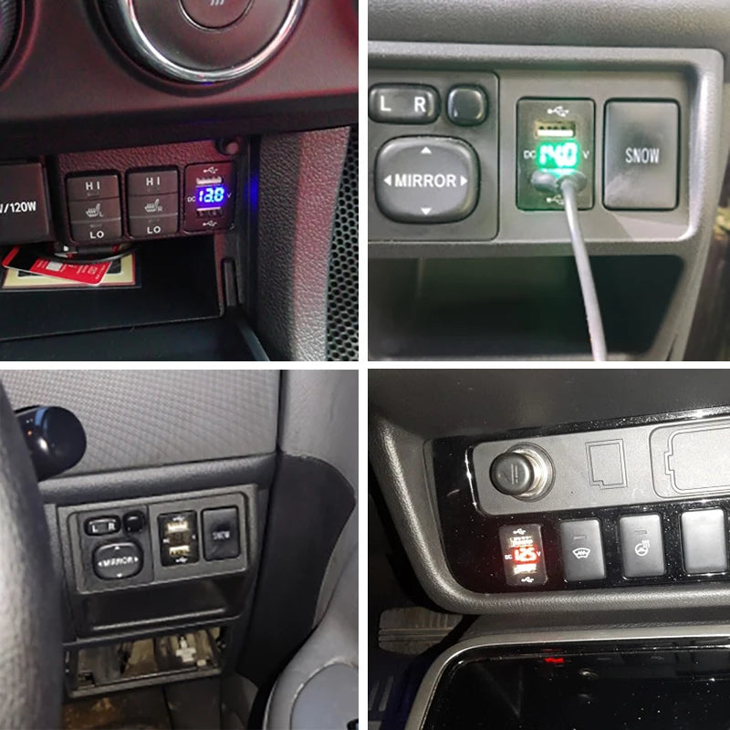 Carregador 12-24V USB LED universal. 2.1A