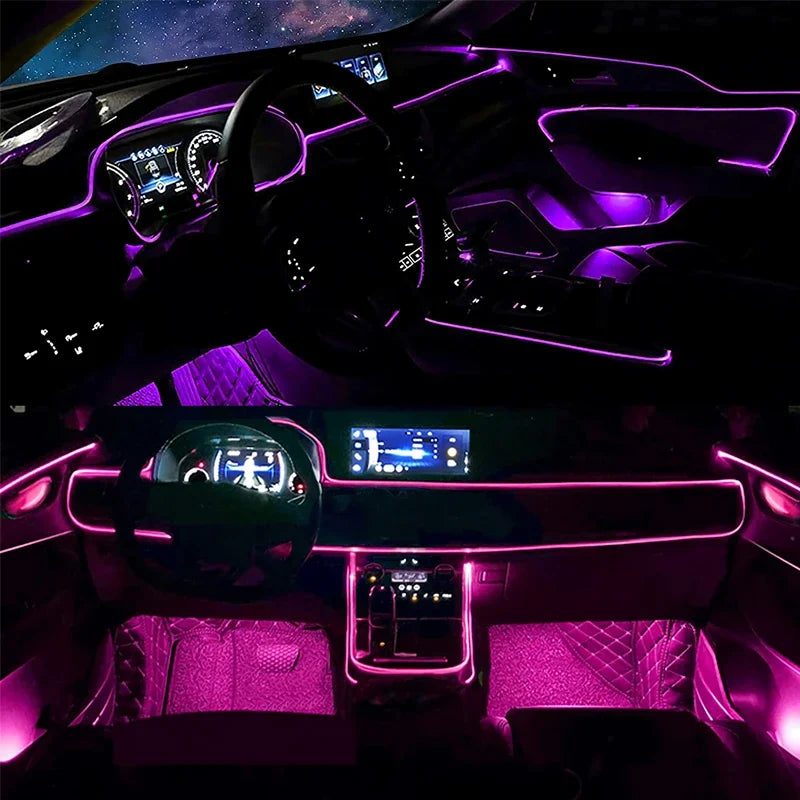 Luzes de Fio Led flexíveis com Controle de Aplicativo Neon