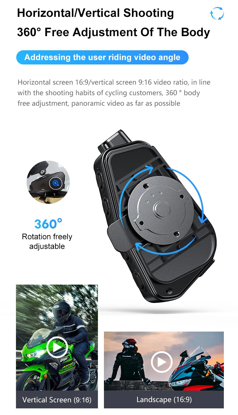 Gravador de capacete com Bluetooth e Wifi á Prova D´Água