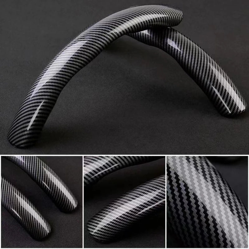 Nova Capa de Volante de Carro Fibra de Carbono Ultrafina Antiderrapante