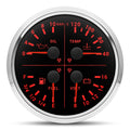 Velocimetro Painel 4 em 1 Redondo Universal