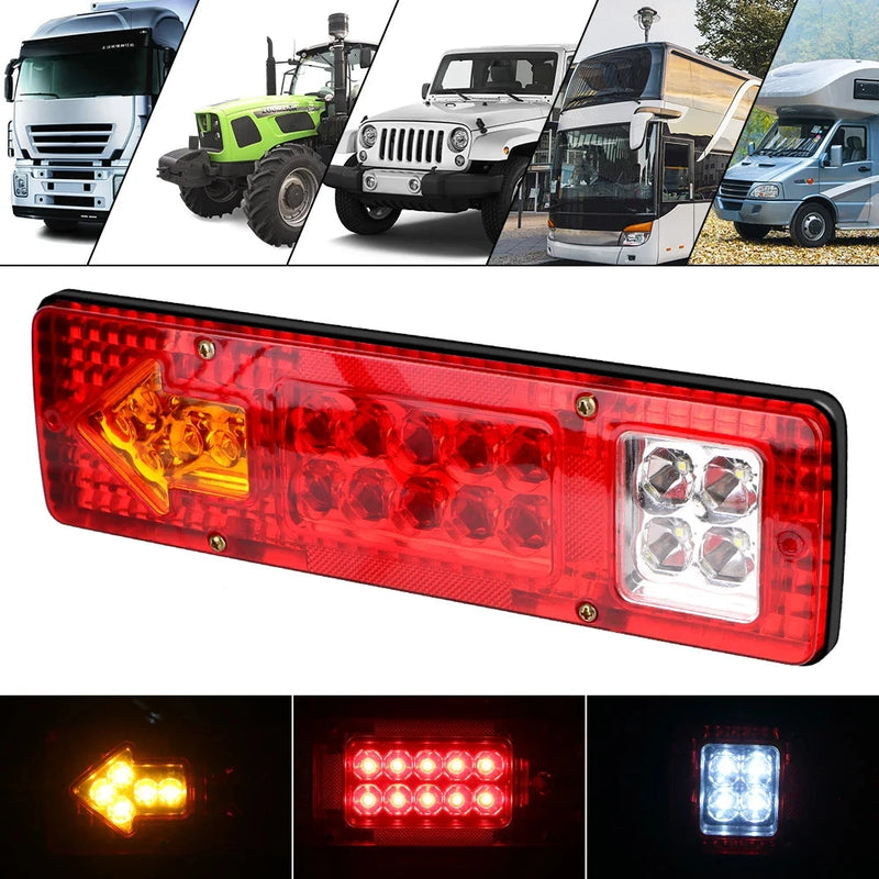 Luzes 19LED Traseiras de Caminhão Reboques 12V 24V 1 unidade