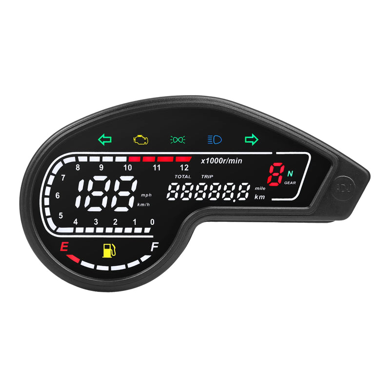 Velocímetro Painel digital Universal para Motocicletas em LED