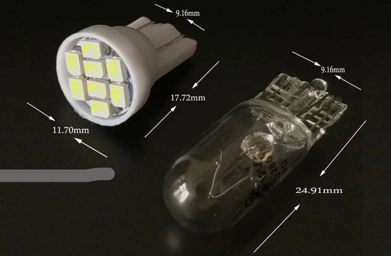 Lampadas Led T10 esmagadinha.