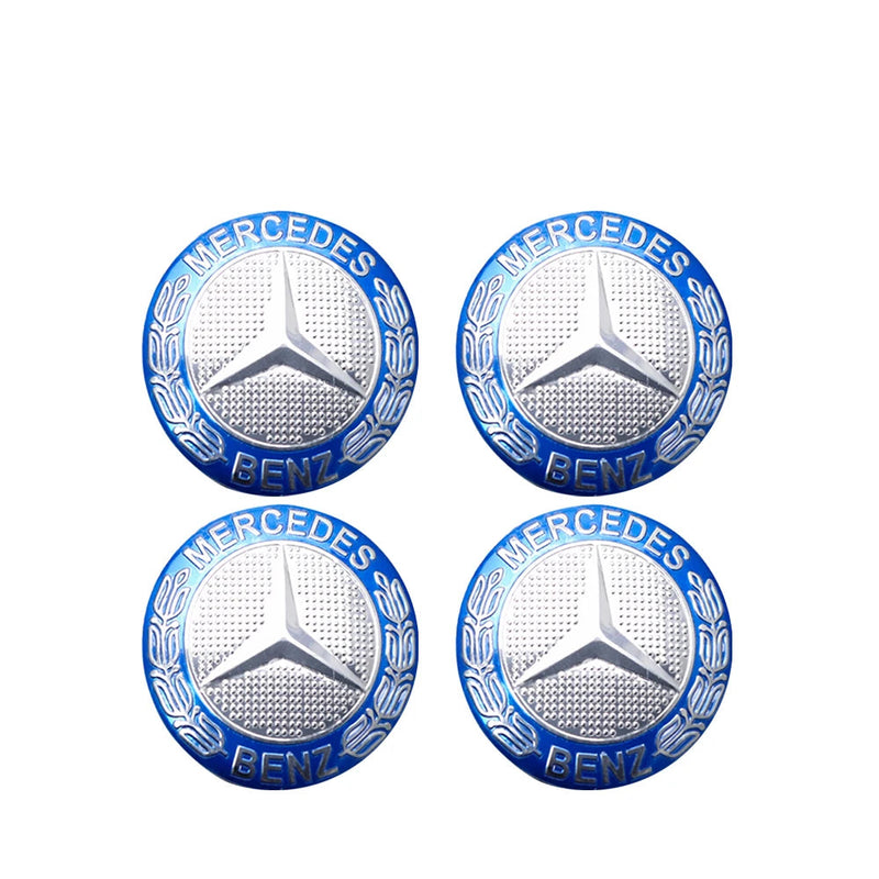 Adesivo Tampas de Cubo de Roda para Mercedes Benz 4 peças 56mm