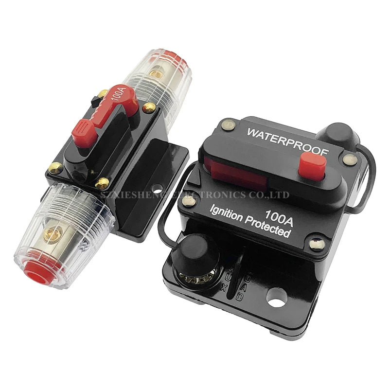 FUSIVEL\disjuntor 12-48V DC para carro barco e som automotivo
