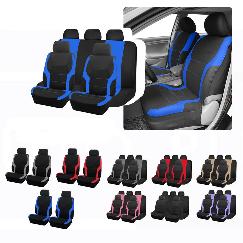 Capas de assento de carro de poliéster universal com design esportivo