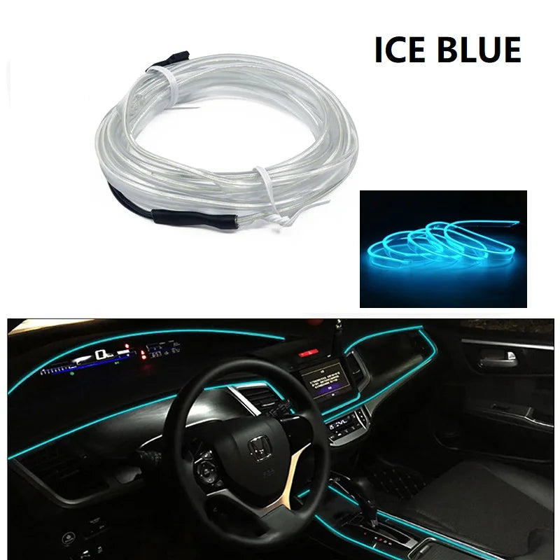 Tiras de Lâmpadas Decorativas para Interior de Carro de LED