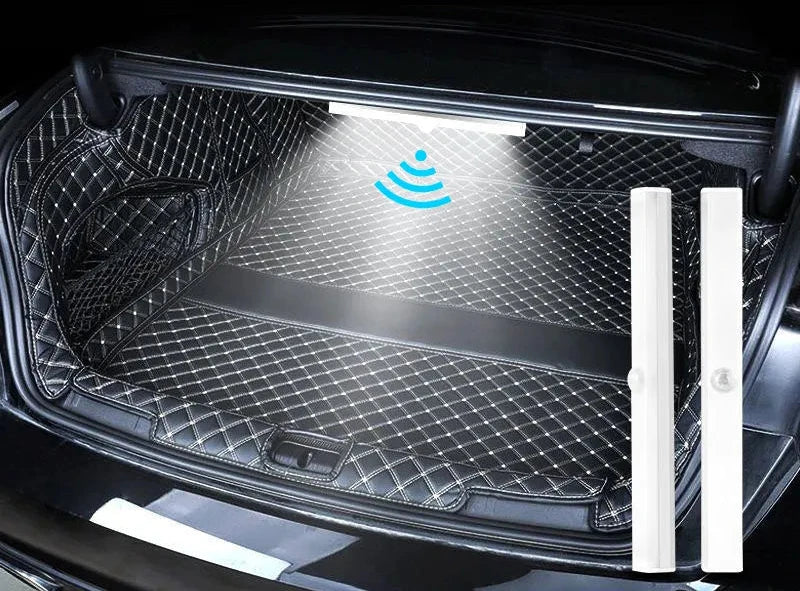 Sensor de luz de carro para assoalho, porta-malas.
