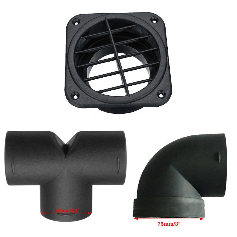 Duto de Ventilação de Ar TLY Peça Cotovelo Tubo de Saída Conector de Escape