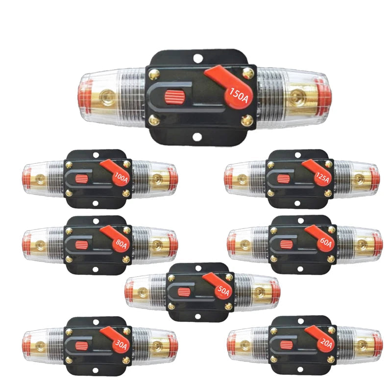 Disjuntor Rearmável Automotivo 150A 125A 100A 80A 60A 50A 40A 30A 20A 12V / 24V