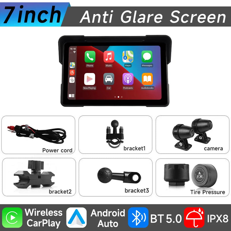 Velocimetro Painel Digital Multimidia GPS CarPlay Android Tela de Toque Bluetooth