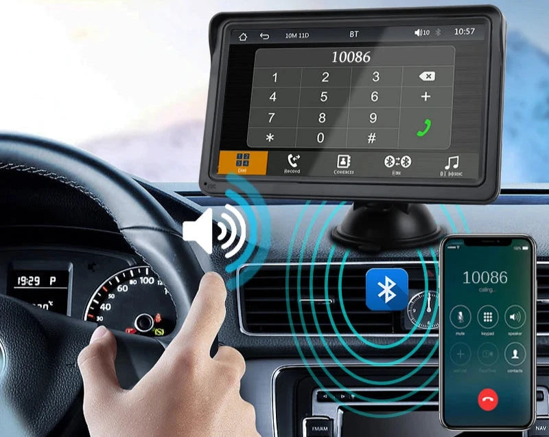 Multimídia Video Player 7 polegadas radio CarPlay USB AUX para câmera de Ré