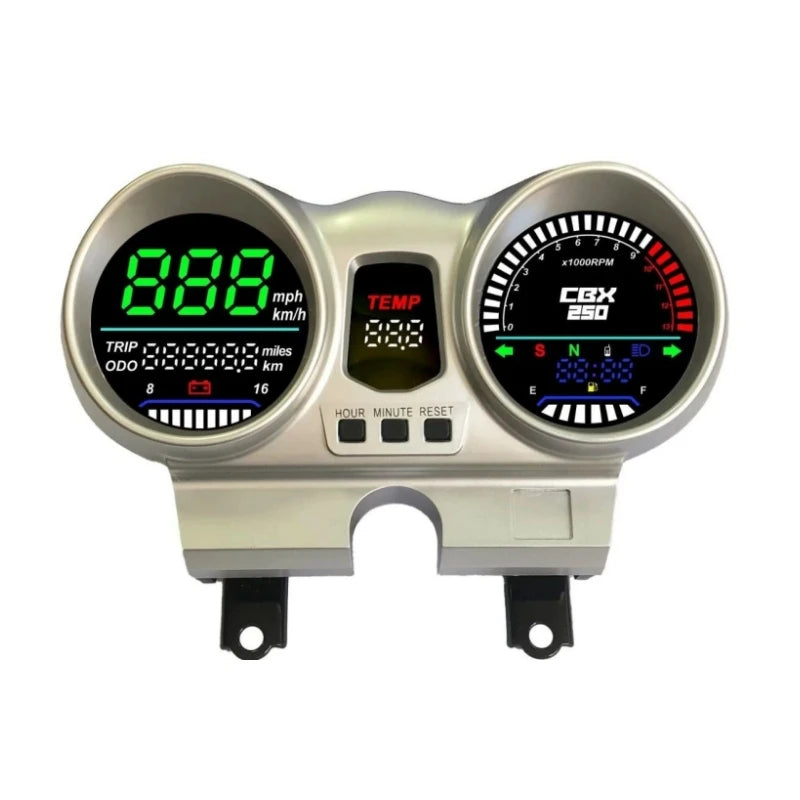 Velocimetro Painel Digital LED LCD 12V para Motos Honda CBX250 CBF250 Twister 2001-2008