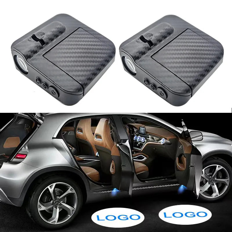 Luz de Boas-Vindas LED para Porta de Carro, Projetor de Logotipo do seu Carro.