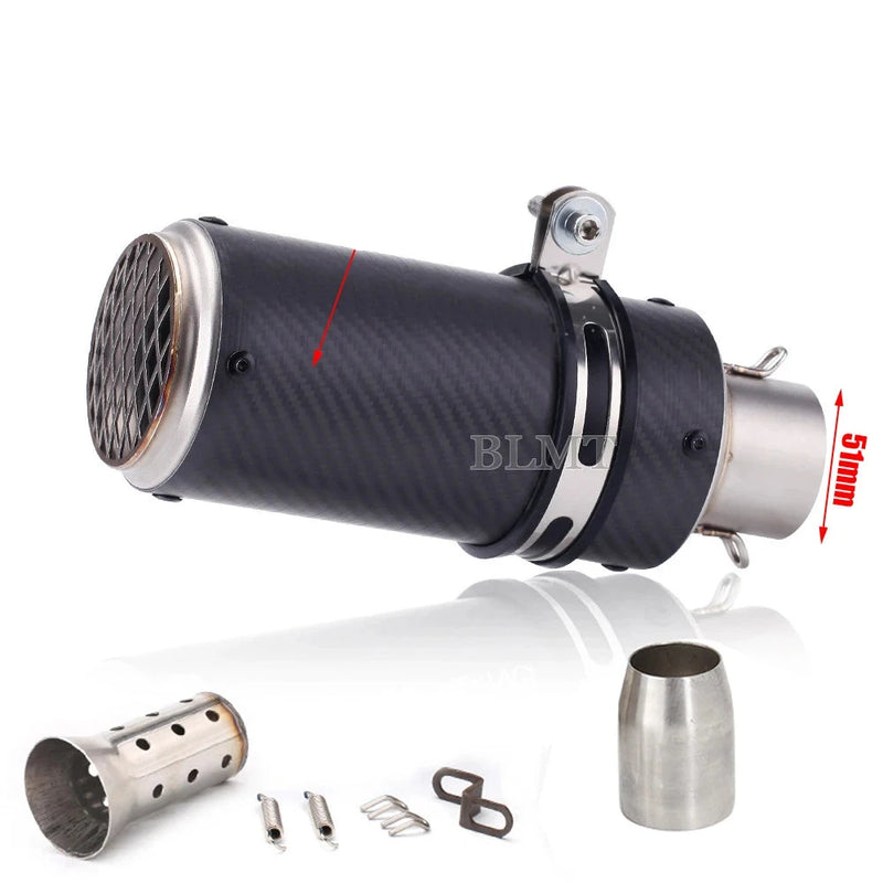Ponteira de Escapamento Universal DB Killer 51/60mm para z900 R3 R25 MT07 MT09 R1 Z400 Z650