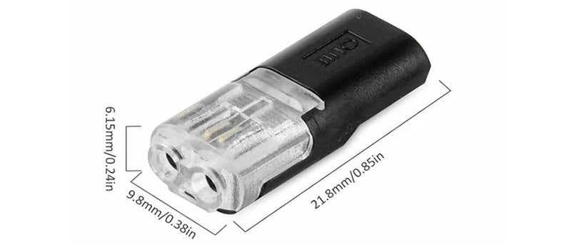 Conector de fio plugável emenda rápida.