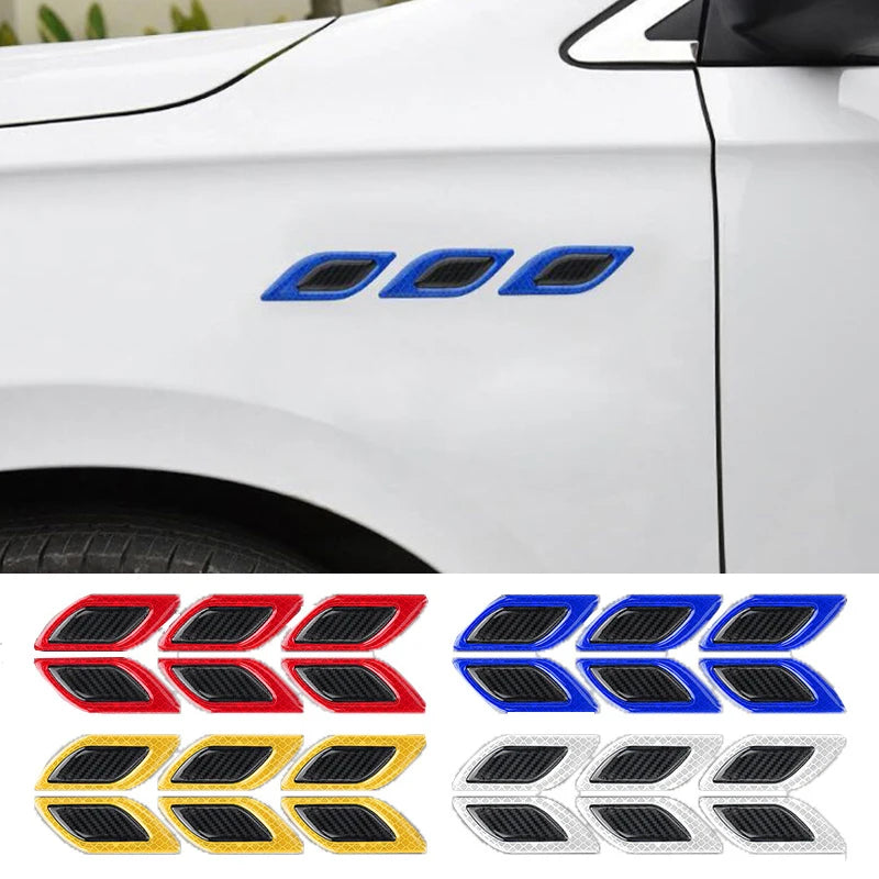 Adesivos de Fibra de Carbono Refletivos 3D para Carro