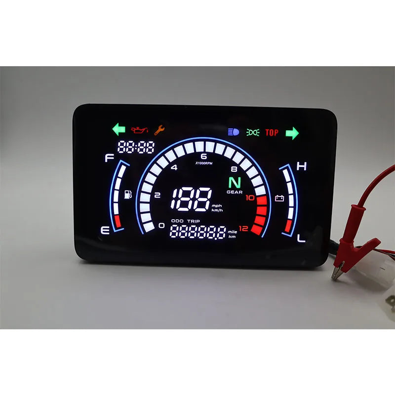 Velocímetro Painel Digital Motocicleta Motobike Suporte Universal Ajustável