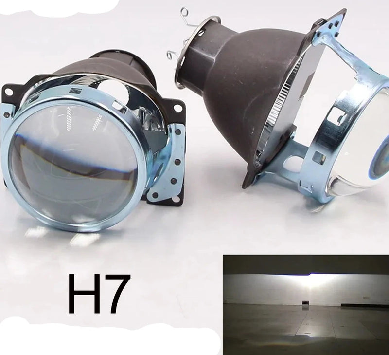 Lente projetores 3" H7  xenon