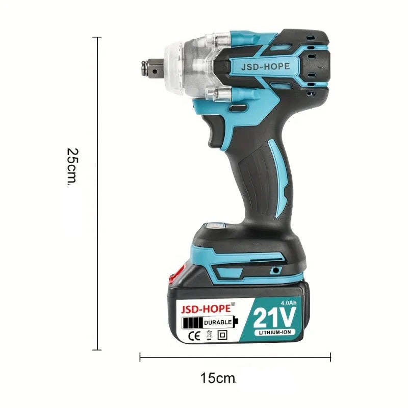 Chave de impacto de alto torque sem fio 21V