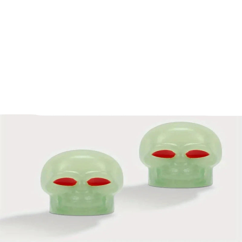 Tampas de válvula de pneu de carro fluorescentes de caveira