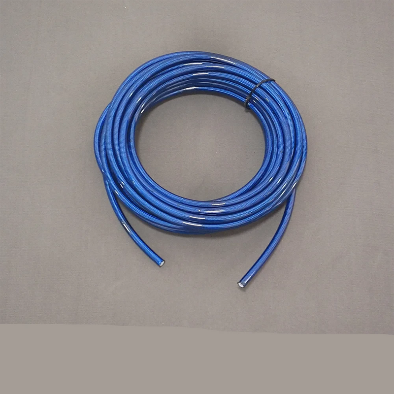 Mangueira Azul Nylon Trançado Aço Inoxidável para Motocicleta Universal