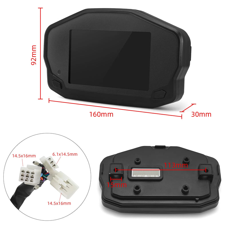 Velocímetro Display Led Universal Motocicleta