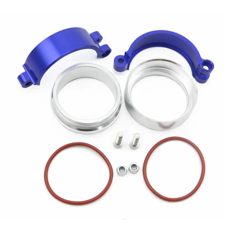 Abraçadeiras Para tubo de admissão Turbo Alumínio Anodizado com kit de Flange