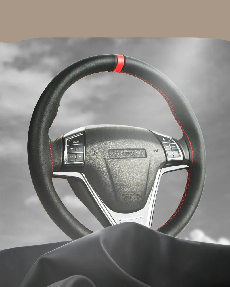 Capa de volante de carro de couro Napa