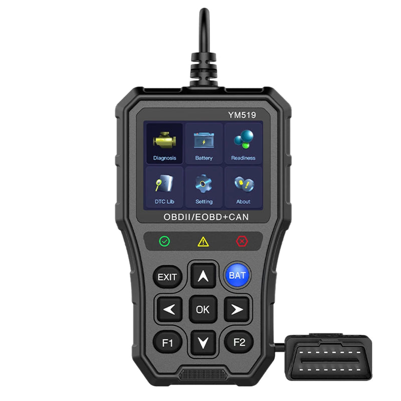 Scanner Automotivo Testador de Bateria Verificador de Sistema de Motor Leitor de Código de Falha