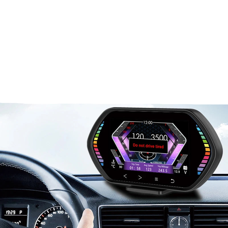 Velocímetro Painel Digital HUD OBD2 após 2008