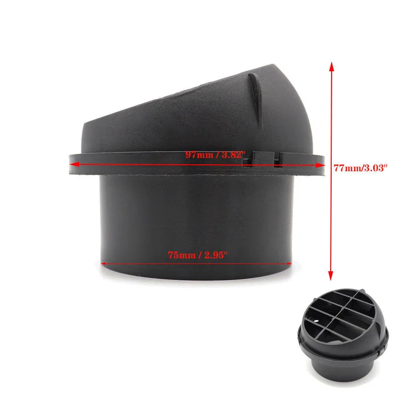 Duto de Ventilação de Ar TLY Peça Cotovelo Tubo de Saída Conector de Escape