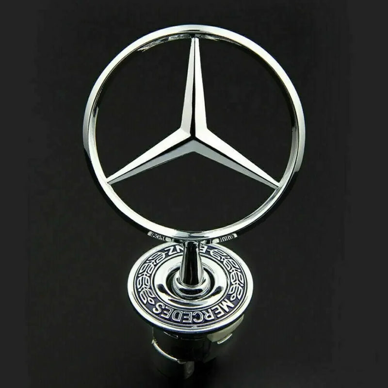 Emblema para capô de carro, logotipo cromado MERCEDES-BENZ