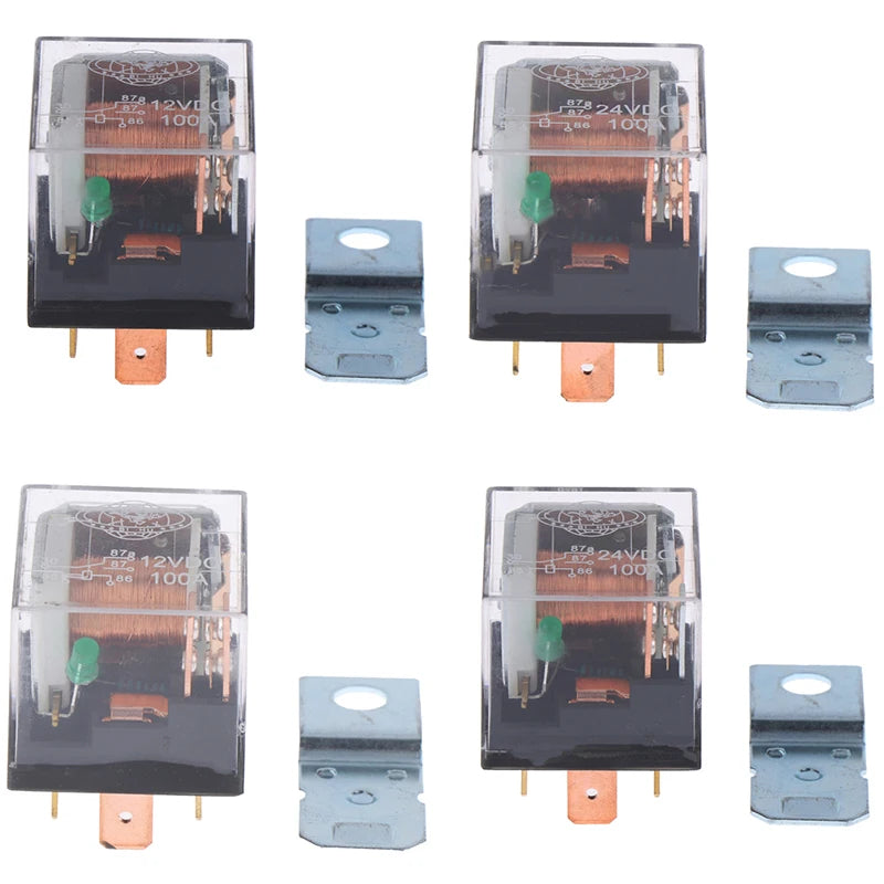 Relé Automotivo à Prova D'Água 12V 100A 1pc 5Pin 4Pin