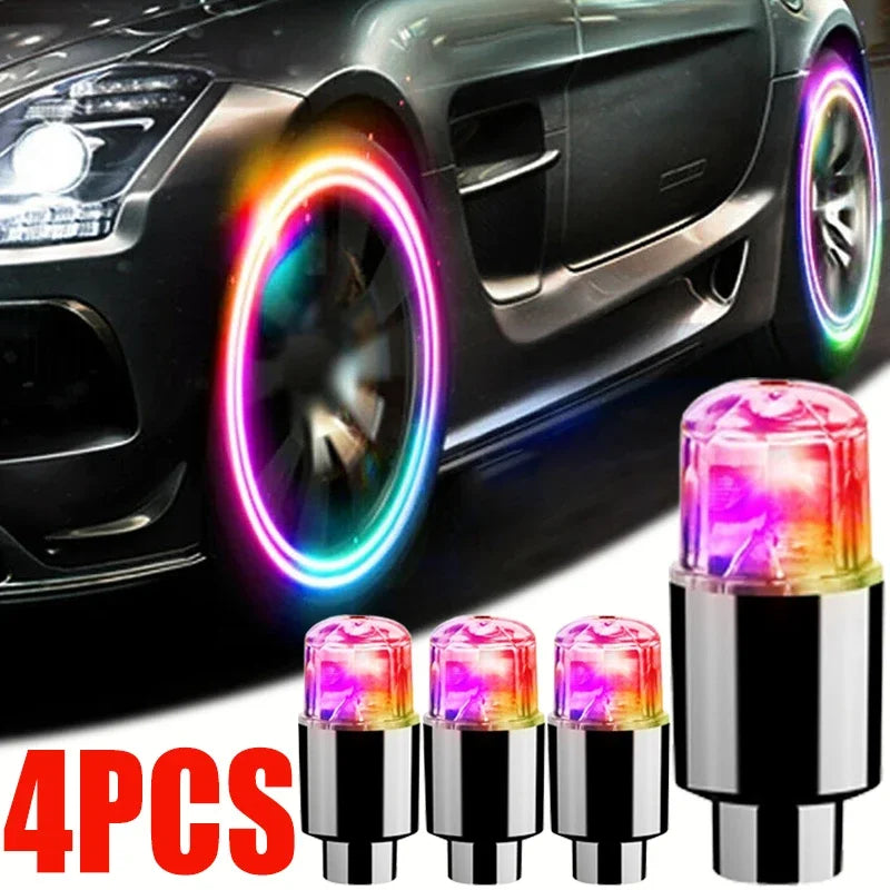 Tampa de Válvula com Luzes Neon Piscante - Carros e Motos