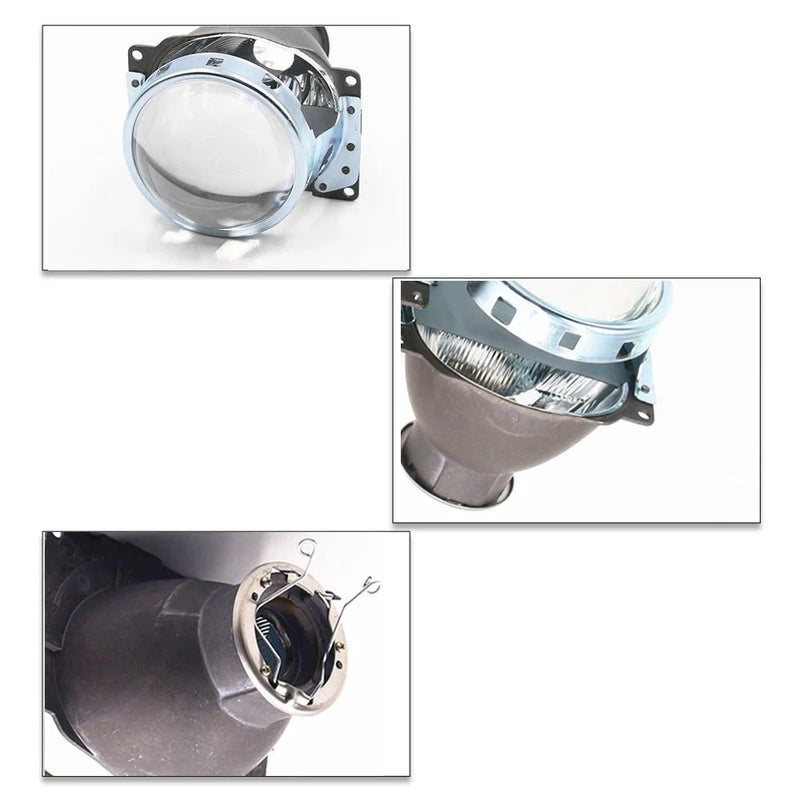 Lente projetores 3" H7  xenon