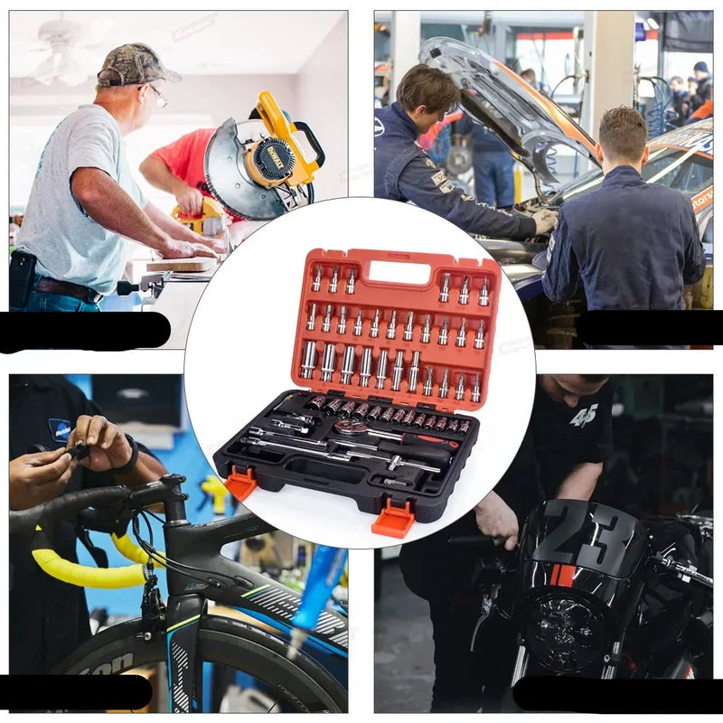 NOVO Kit de ferramentas de reparo de carro 46/53 peças