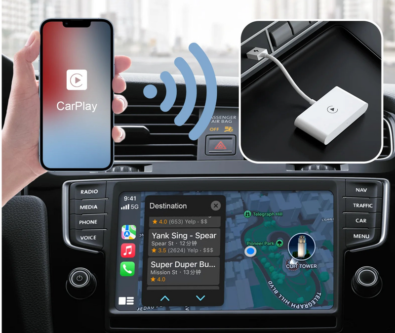 Adaptador carplay sem fio