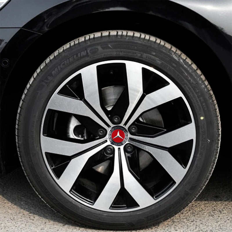 Adesivo Tampas de Cubo de Roda para Mercedes Benz 4 peças 56mm