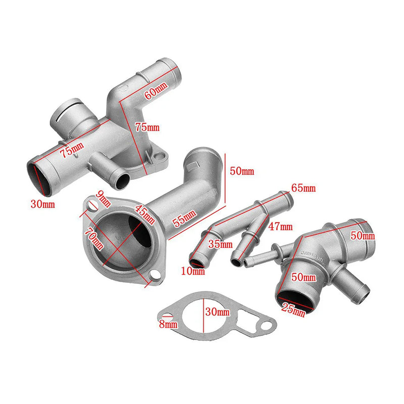 Kit de Refrigeração de Alumínio com Flange de 4 Peças 1.8T