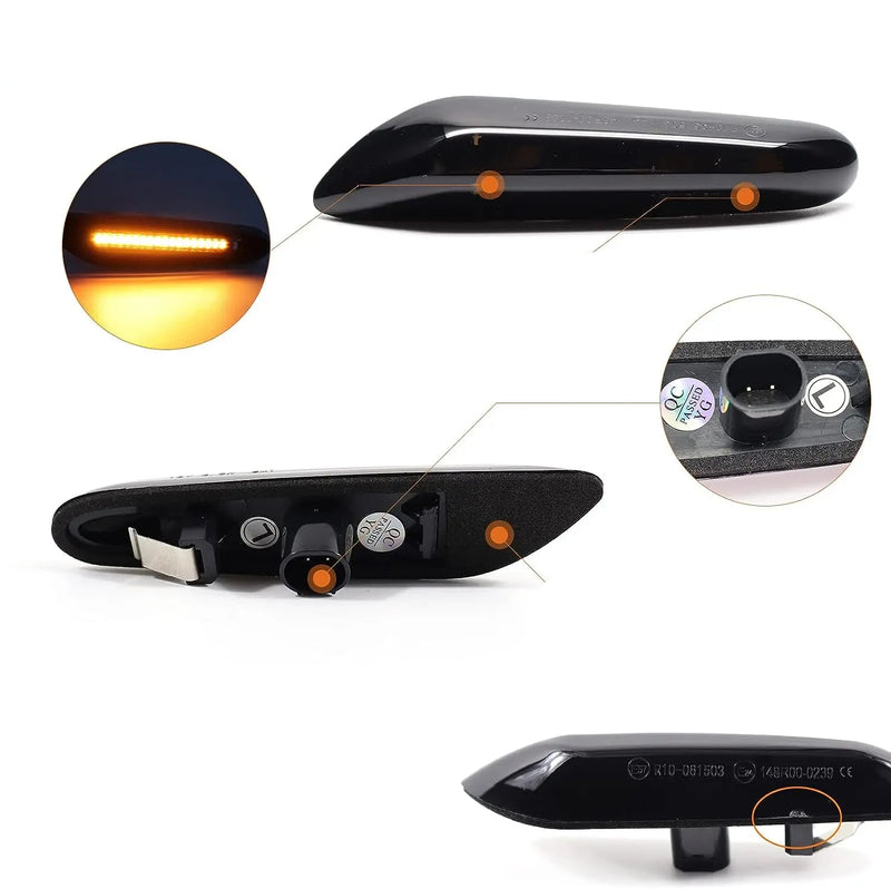 Lampada Led Pisca Lateral Sequencial para BMW E90 E91 E92 E93 E60 E87 E82 E46