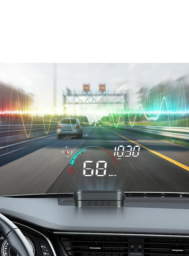 Velocimetro Painel Digital Led Projetor de Para-Brisa GPS