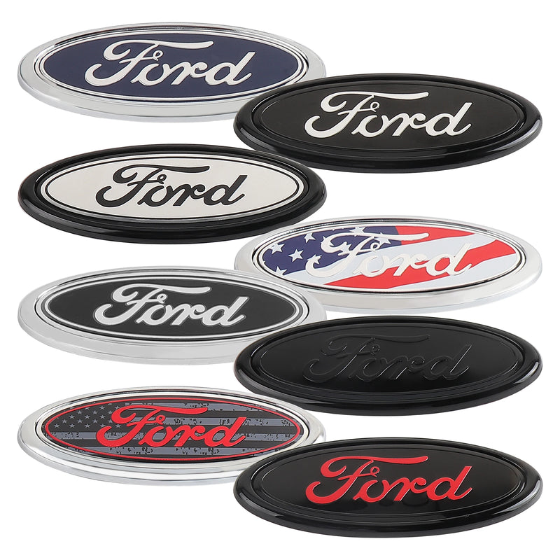 Emblema da Grade Dianteira do Carro, Logotipo do Porta-malas Traseiro para Ford