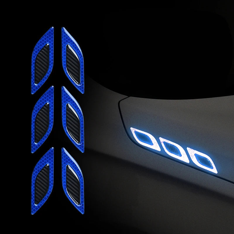 Adesivos de Fibra de Carbono Refletivos 3D para Carro